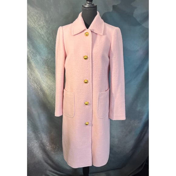Tory Burch Jackets & Blazers - Tory Burch Colette Pink Wool Blend Button Front Coat Women's S/P